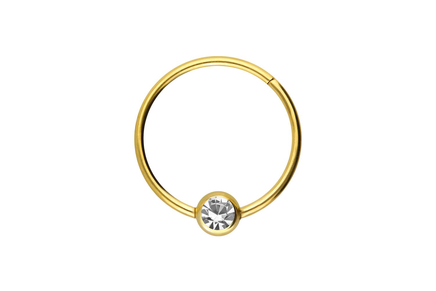 Chirurgenstahl Segmentring Clicker Piercing KRISTALL ++SALE++